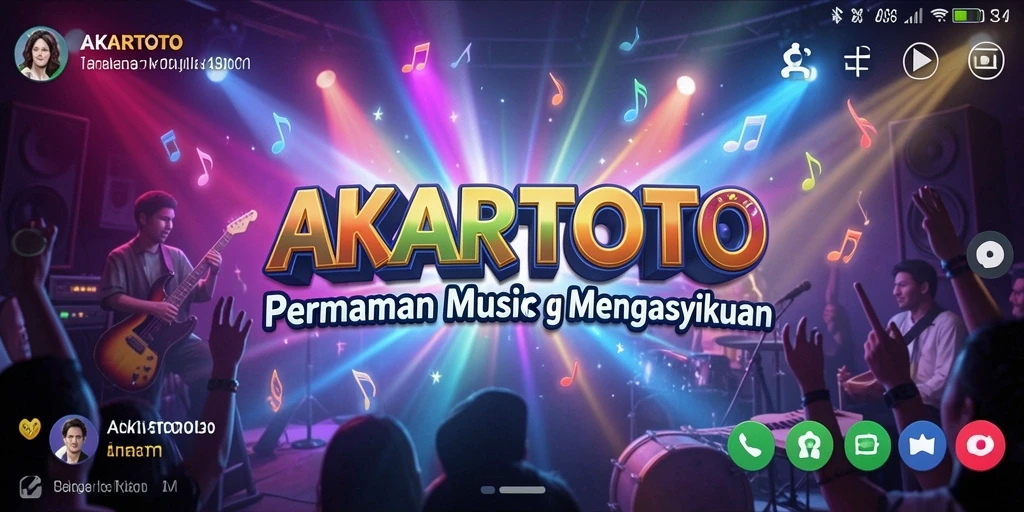 Tampilan gameplay AKARTOTO menunjukkan keseruan bermain musik.