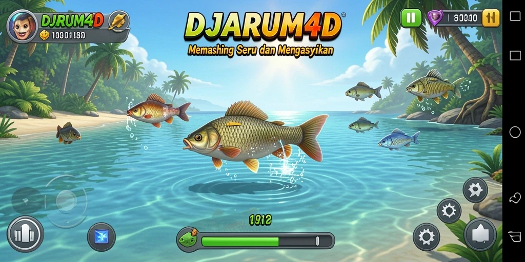 Tampilan gameplay DJARUM4D yang menakjubkan saat memancing.