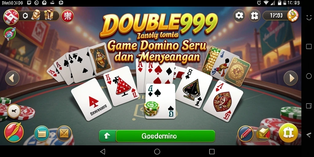 Tampilan gameplay seru dan penuh strategi dalam DOUBLE999.