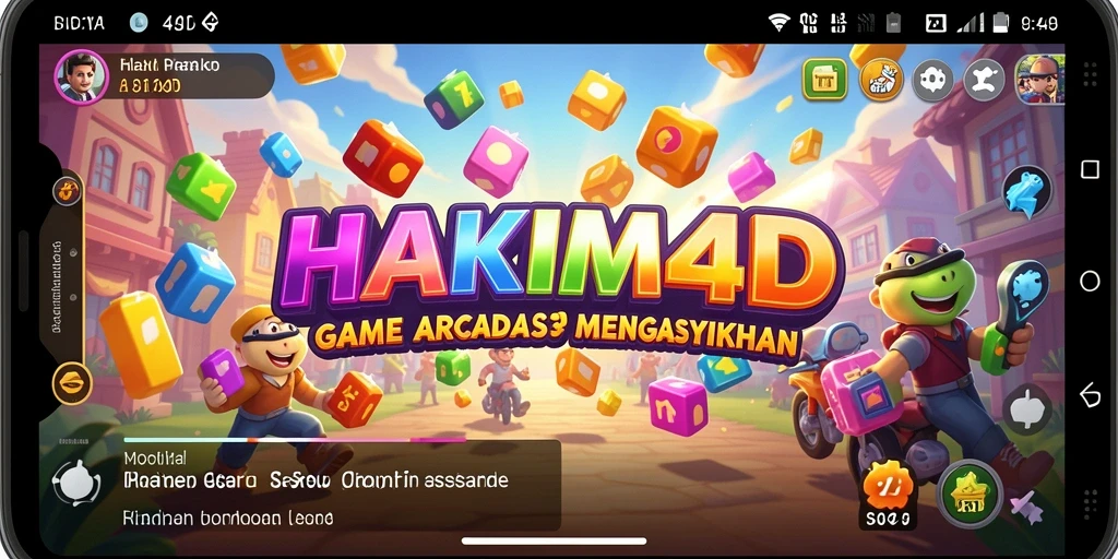 Tangkapan layar HAKIM4D menampilkan aksi permainan <strong>Arcade</strong> yang penuh semangat.