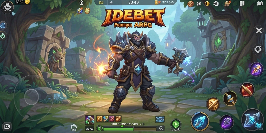 Tangkapan layar gameplay IDEBET menampilkan aksi seru petualangan ARPG.