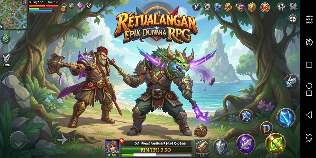Tangkapan layar utama KING138 menampilkan aksi pertempuran yang mendebarkan.