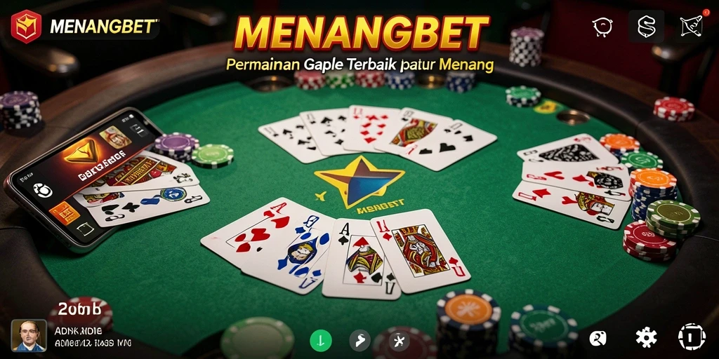 Screenshot MENANGBET yang menampilkan permainan Gaple seru dan interaktif.
