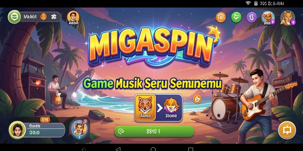 Tampilan gameplay <strong>MIGASPIN</strong> yang menarik dan interaktif.