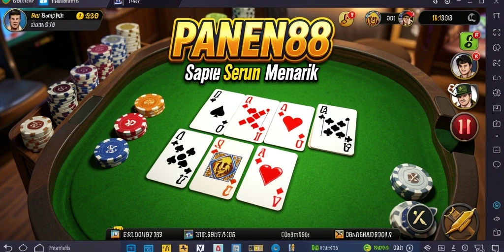 Screenshot gameplay PANEN88 menampilkan momen seru permainan Gaple.