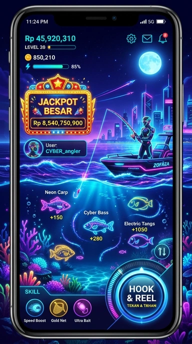 Tampilan antarmuka aplikasi zofaza yang modern dan user-friendly.